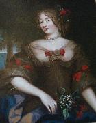 Pierre Mignard Portrait of Francoise Marguerite de Sevigne oil painting reproduction